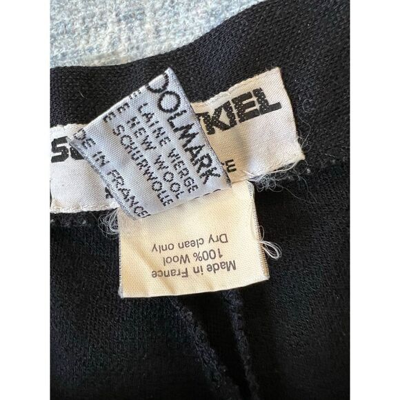 Vintage Sonia Rykiel Paris Black Wool High Rise Pants Approx Medium - Picture 5 of 7